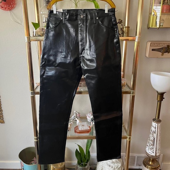 Wrangler Pants & Jumpsuits Vintage Leather Wrangler Pants Poshmark